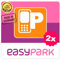 EASYPARK Easy Park Adesivo per vetro – Adesivo per auto (5,7 x 5,7 cm) per parabrezza | App-Parken Auto Vignette Adesivi interni | Made in Germany (2)