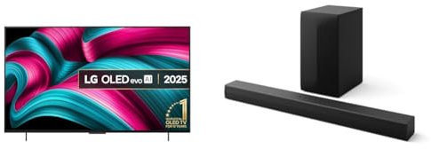 LG OLED42C55LA 42-Inch OLEDevo AI 4K UHD Smart TV bundle US60T Bluetooth Soundbar 3.1 channel, 340W