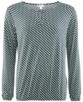 STOOKER Calla Print Damen Langarmshirt Regular Fit