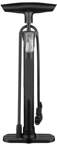 Bike Floor Pump 150PSI – High Pressure Bicycle Air Pump with Gauge – Fits Presta & Schrader Valves – Seamless Steel Barrel, Anti-Skid Base, Ergonomic Handle – For Road, MTB, Kids Bikes