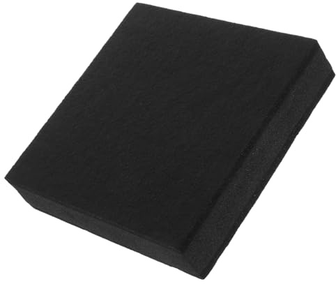 Schalldämpfende Matte für Lautsprecher und Schlagzeug Schwarz | Gummi Kunststoff, für Wiedergabe im Raum, Robustes Pad mit Einfacher Montage