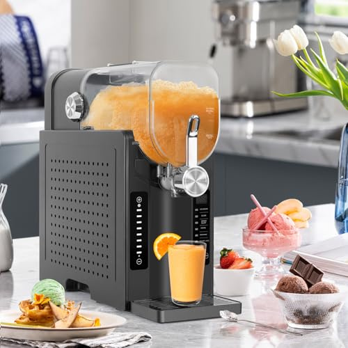 YODOLLA Slushy Machine, 54 Oz Frozen Drink Maker with LED Display, Auto-Clean, 6 Preset Programs