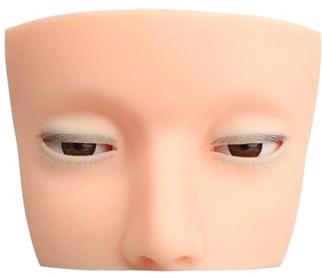 Koolenry Eyelash Makeup Practice Tools Eyelash Extension Mannequin Head Eyelash Extensions Practice Model Head A