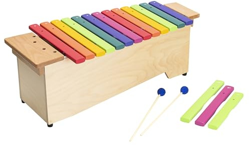 Betzold Alt-Xylophon in Boomwhackers®-Farben, diatonisch – Xylophon Glockenspiel