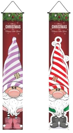 Pqahffowr Merry Christmas. Hang the Banner. Indoor and Outdoor Christmas Decorative Banners, Front Door and Garage B
