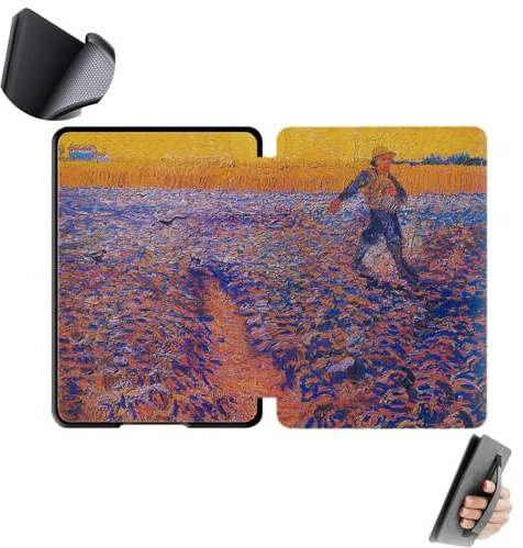 Yzlvigrous 6 inch Case for Kindle Paperwhite 7th/6th/5th Gen 2015/2013/2012, Model:DP75SDI/EY21, Hand Strap Design Cover with Soft TPU Back