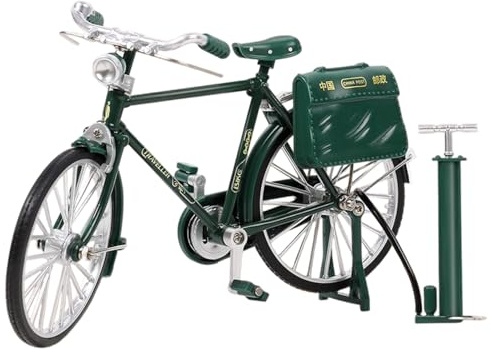 Mini-Fahrrad-Modell, 1:10, Vintage-Fahrrad-Dekoration für Zuhause, Tischregal, Puppenhaus-Zubehör