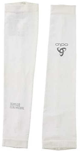 ODLO Armstulpen Herren Damen Ceramicool Light I Sport Arm Sleeves Sommer, Weiß