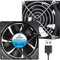 WINSINN 80mm USB Fan 5V Dual Ball Bearing Brushless 8025 80x25mm for Cooling PC Computer Case CPU Set-top Box Router Receiver DVR Playstation Xbox (Pack of 2Pcs)