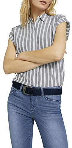 TOM TAILOR Damen Gürtel & Riemen Veloursleder Gürtel navy uni,80,1200,6000