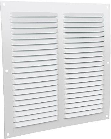 Cofan Rejilla de Ventilación | Fabricada en Aluminio Blanco | Medida de 25 x 25 cm | Medida Interior 21,5 x 21,5 cm | 5 Unidades