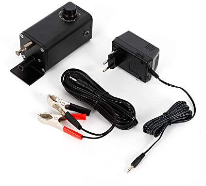 BJTDLLX 15W Grillmotor Drehgrill Motor für Grillspieß BBQ Rotisserie Getriebemotor DC3-12V, Grill Motor Einstellbare 13r/min~56r/min, für Familienessen