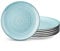 vancasso BONBON Dinner Plates Set of 6, 10.5 inch Scratch Resistant Ceramic Dinnerware Set, Dishwasher and Microwave Safe, Dessert Plates, Pasta Plates, Salad Plates, for Main Course, Blue