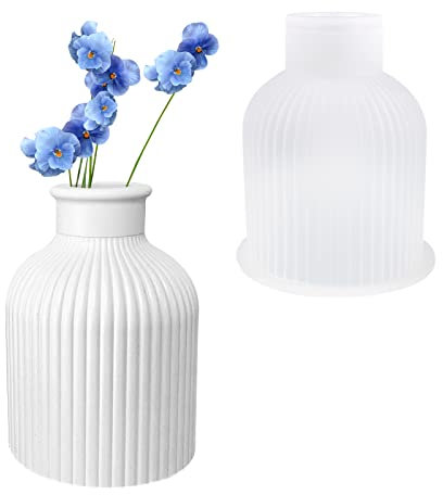 Vase Silikonform Epoxidharz Formen, Epoxidharz Silikon Vase zur Herstellung von Stifthaltern, Silikonformen Resin Gießform Raysin Harz DIY Ornamente Resin für Dekorativen