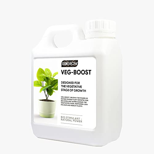 UK Grow - 1L Veg Boost- Accelerate Vegative Growth in Fruiting Crops - Maximize Plant Growth and Yield (1Ltr, Veg Boost)