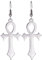 UNIFT Ankh-Kreuz-Ohrringe für Damen und Herren, Edelstahl, altägyptisches Symbol, Götter des Ankh-Kreuzes, baumelnde Creolen, Charm-Amulett-Schmuck, Edelstahl, Kein Edelstein