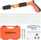 Pistola Manuale Sparachiodi con 110 chiodi tondi, Pistola per Unghie Sparachiodi, Portatile Nail Gun Silenziatore Regolabile Pistola Per Chiodi In Acciaio Pistola Per Chiodi Pistola (Orange)