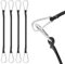 Akicderu Spanngummi mit Karabiner, 60 cm Expander mit Karabinerhaken, 4 Stück Spanngurte mit Haken, Starker Gepäckspanner, Gummispanner mit Haken für Gepäck, Camping und vieles mehr