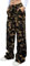 Nuofengkudu Femme Camouflage Cargo Pantalon Jogging Large Droit Zip Poches Laterale Taille Haute Elastique Ample Stretch Bas de Survetement Pantalons de Sport Travail Y2K Randonnee Vert B L