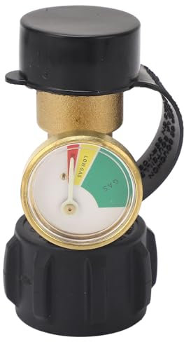 Gastankadapter QCC1, Typ 1, Angeschlossene Gasfüllstandsanzeige, Tankfüllstandsanzeige, Leckdetektor, Barometer, Universell für Wohnmobile, Gasflaschen, Grills, Heizungen