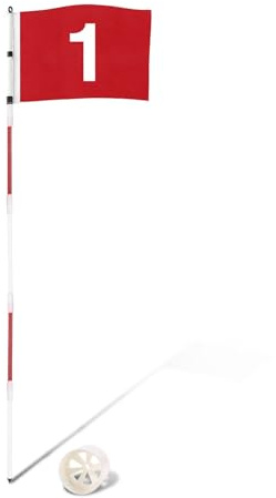 DuraRange 6 ft Golf Flagstick Set, Number 1 Flag, 1 Pack