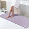 Tappetino da bagno in terra di diatomee lavanda, extra lungo, 40 x 120 cm, ad asciugatura rapida, super assorbente, con retro in gomma, tappetino da bagno per bagno, vasca, doccia, lavandino