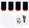 YPYMOD 4 pcs Baby Handabdruck und Fußabdruck Set, Pfotenabdruck Set Hund, Pfotenabdruck Set Katze, für Baby Shower Familie Geschenk 0-6 Monate