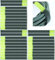 30 x Klett-Kabelbinder 40 cm x 40 mm Neon Gelb FUK wiederverschließbar Kabel-Klettband mit Metall-Öse - 400 mm wiederverwendbar