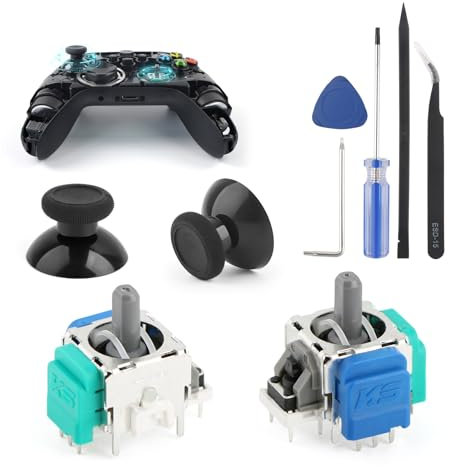 TMR Joysticks Replacement for Xbox Series S/X Electromagnetic Joystick for Xbox Series S/X Anti-Drift Sticks Controller Accessories Parts with Repair Tools