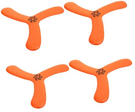 Yardwe Weicher Bumerang aus Eva, 4 Stück-Pack, Orange, für Kinder