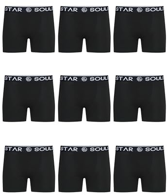 Soulstar Herren Boxershorts 3er Pack Basic Unterhosen