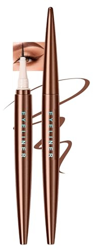 Jutqut Matt Braun Liquid Eyeliner Wasserfest, Brown Eye Liner Stift, #02 | Langanhaltender, Langlebig Wischfest, Hochpigmentierte, Leichte Anwendung, Smooth, Make-up für Frauen