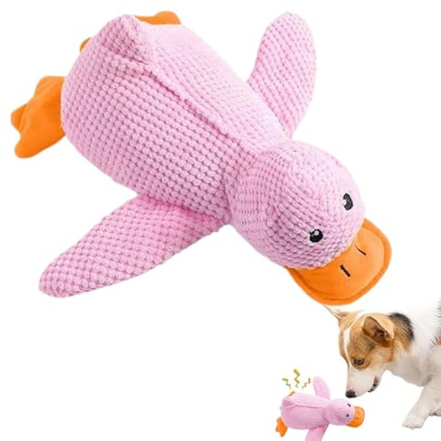 WUYJI Jouets à couinement pour chiens Un jouet pour chien résistant au stress,adapté aux chiens de petite et grande taille, un jouet en peluche robuste et durable, (rose)