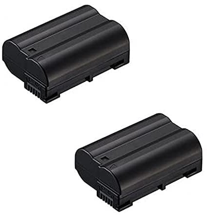 2Pcs Battery for Nikon 1 V1 - D500, D600, D610, D7000, D7100, D7200, D750, D7500, D800, D800E, D810, D810A, D810E, D850 - Z5, Z6, Z6II, Z7, Z7II, Z8 Camera - Replacement for EN-EL15 Battery