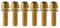 Yaruijia Titanschraube M5 x 16 mm M5 x 18 mm M5 x 20 mm Kegelkopf Inbusschrauben mit Ti-Unterlegscheibe für Fahrradvorbau, 6 Stück (Gold, M5 x 16 mm)