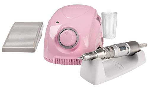 Saeyang Nagelfräser Nagelfeile Elektrisch Marathon 3 Champion Pink 3000 RPM Professionelle Nagel Pediküre Maschine mit Fußpedal für Nagelstudio/Salon