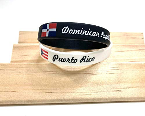 Armband mit Dominikanische Republik Puerto Rico, Flaggen, Design, eine Familie, Liebe, 2-teiliges Set, Unisex