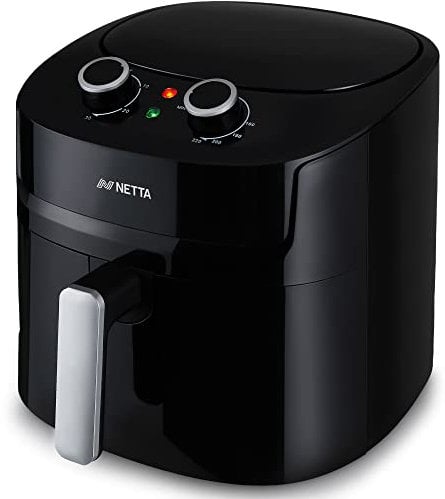 NETTA Air Fryer 7.2L - Adjustable Temperature Control and Timer - Removable Shelf - Rapid Air Circulation - Healthier Oil-Free Cooking at Home - 1800W