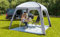 Arisol Pavillon-Teppich 3x3 m blau inkl. Tragetasche Campingteppich Zeltteppich