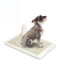 Tragbares Haustier Toiletten Behälter Trainings Auflage Hunde Innen Im Freiengebrauch Quadratisches Gitter Spritzen Kleines Und Mittleres Hundetöpfchen,S