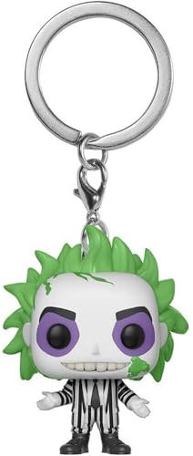 Funko POP! Keychain Beetlejuice Horror S8 - Neuartiger Schlüsselanhänger - Vinyl-Minifigur Zum Sammeln - Strumpffüller - Geschenkidee - Offizielle Handelswaren - Movies Fans - Minifigur