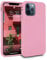 MyGadget Hülle kompatibel mit iPhone 12 | 12 Pro - robuste Handyhülle TPU Case Slim Silikonhülle - Back Cover Kratzfest Schutzhülle matt Rosa