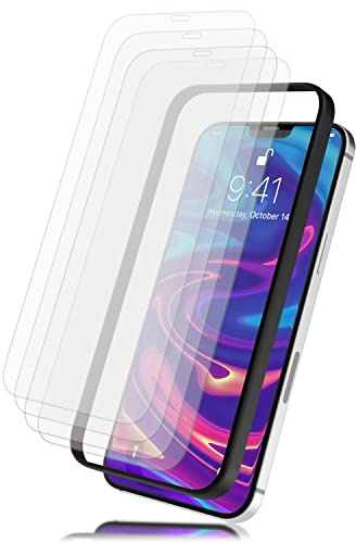 NALIA 4x Schutzglas & 1x Schablone - Set für iPhone 12/12 Pro Glas
