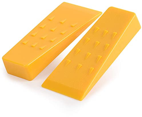 PERSZEN Baum-Fällkeile mit Spikes für sicheres Schneiden - 14 cm Kettensägenkeile Logging Supplies Set, Baumkeil Sicher Langlebig Cold Logger Werkzeug Zubehör - 2 Stück