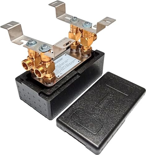 Edelstahl Plattenwärmetauscher Nordic Tec Ba-16-32 Wärmetauscher 32 Platten 130kW 1” mit Isolierung Wandbefestigung und Verbindungsteile