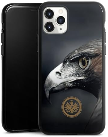 Silikon Hülle kompatibel mit Apple iPhone 11 Pro Case schwarz Handyhülle Eintracht Frankfurt Offizielles Lizenzprodukt Adler