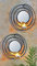 Gravidus 2er Set Wandkerzenhalter mit Spiegel Teelichthalter Wanddekoration Kerzenhalter