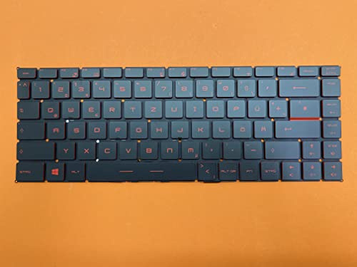 T-ProTek DEUTSCHE-Tastatur Keyboard kompatibel für MSI GF63 Thin 10SCXR-045