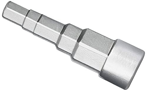 Drado Llave Escalonada de 1/2 Pulgadas Para Sanitarios y Radiadores Con Llave de 5 Niveles de 3/8, 1/2, 3/4, 1-1/4 Pulgadas, Llave de Tubo Para Carraca