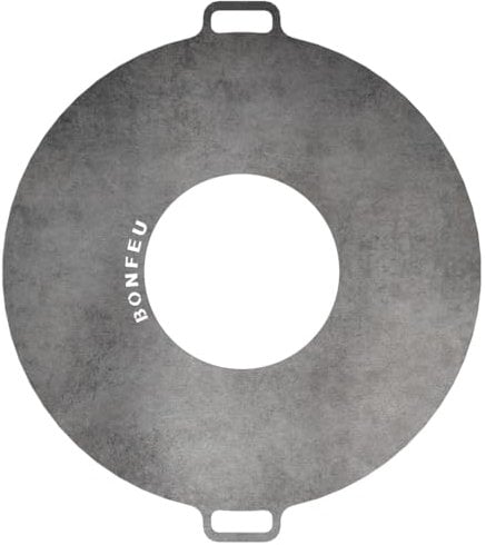 BonFeu Piastra per grigliare Plancha Ø60cm - Piastra per grigliare a gas e grigliare a legna - Piastra per grigliare Plancha - Piastra per cuocere - Piastra per caminetto da giardino